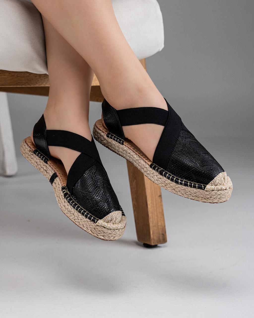 ESPADRILLES PATIO NEGRO