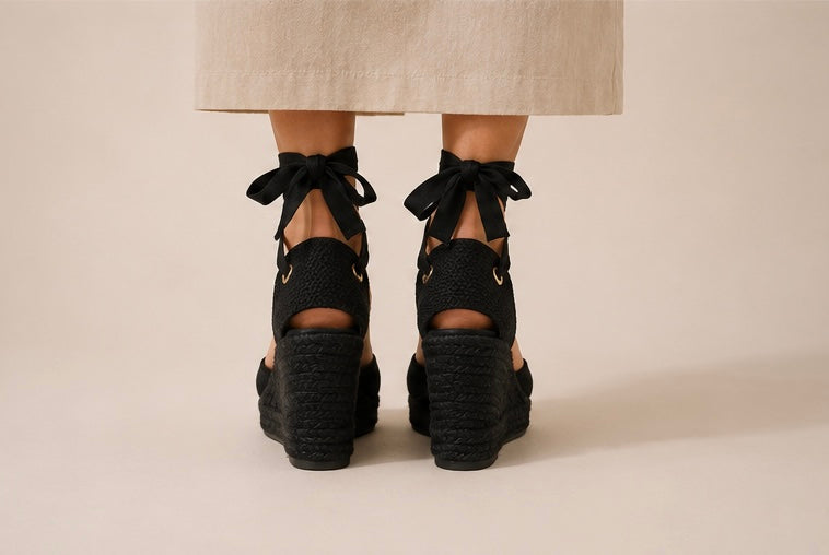 ESPADRILLES GRACIA NEGRO PLATAFORMAS