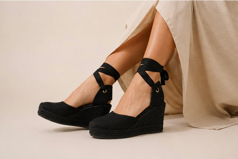 ESPADRILLES GRACIA NEGRO PLATAFORMAS