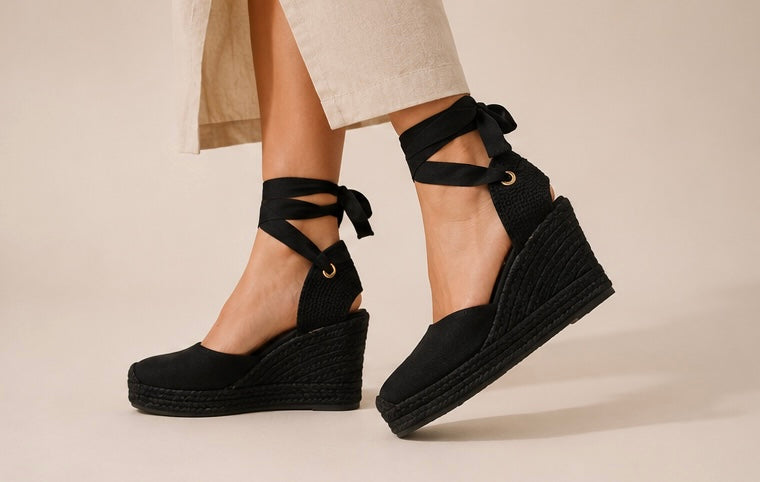 ESPADRILLES GRACIA NEGRO PLATAFORMAS