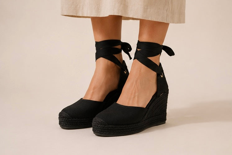 ESPADRILLES GRACIA NEGRO PLATAFORMAS