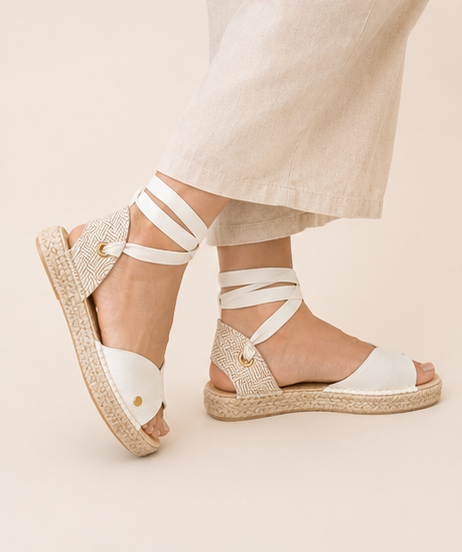 SANDALIAS DESTELLO TALCO