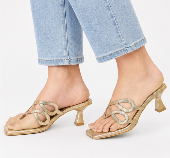 SANDALIAS ETERNA DORADO
